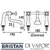 Bristan 1901 Bath Filler Dimensions